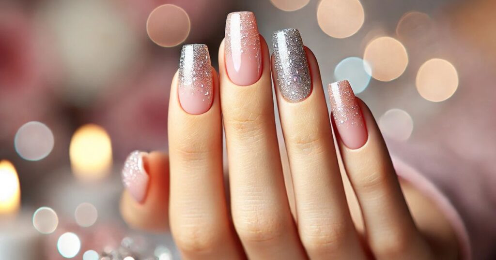 Glitter Ombre Nails