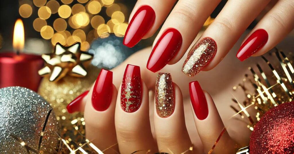 Red Glam Nails