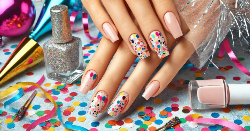 Confetti Nails