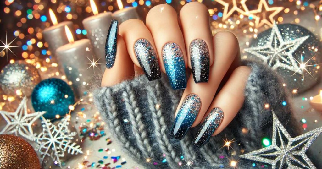 Ombre Sparkle Nails