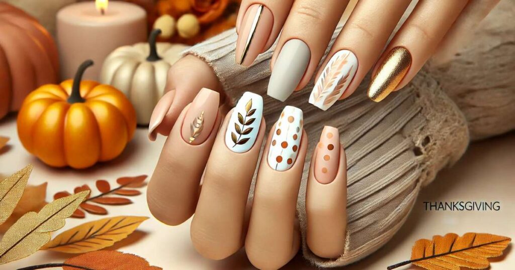 Thanksgiving Nails Simple