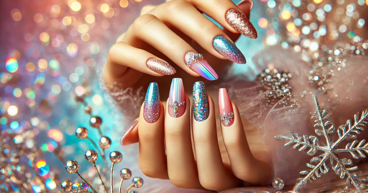Top 5 Sparkling Nail Designs - Best Sparkling Nail Designs